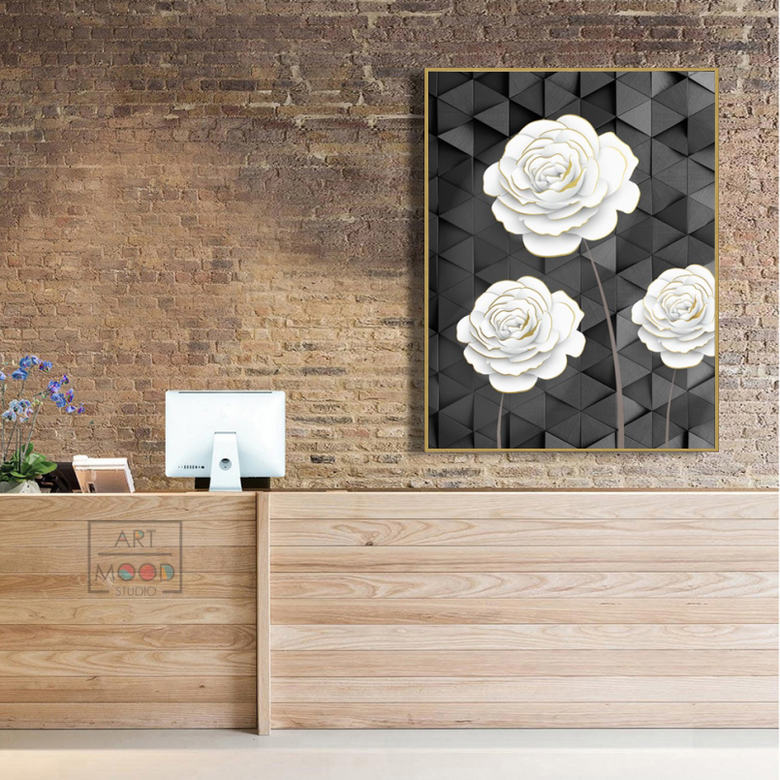 ПОСТЕР GREY FLOWER