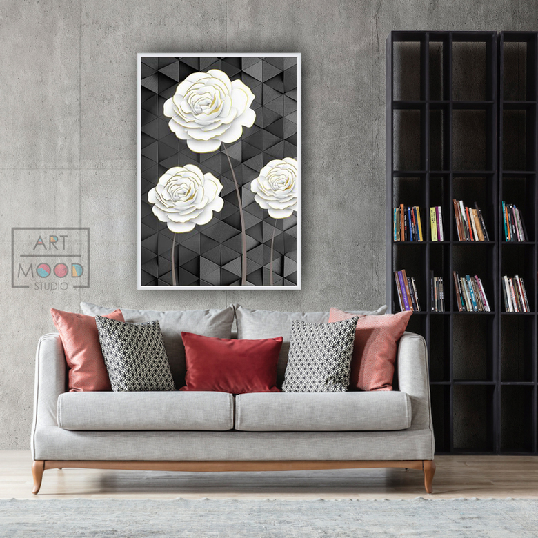 ПОСТЕР GREY FLOWER