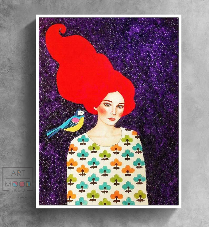 ПОСТЕР GIRL WITH RED HAIR