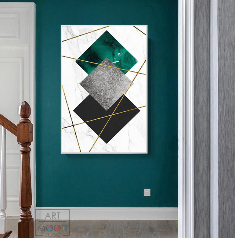 ПОСТЕР MARBLE GOLD LINE