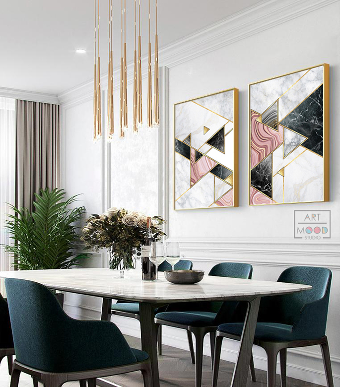 ПАРА ПОСТЕРОВ MARBLE WALL