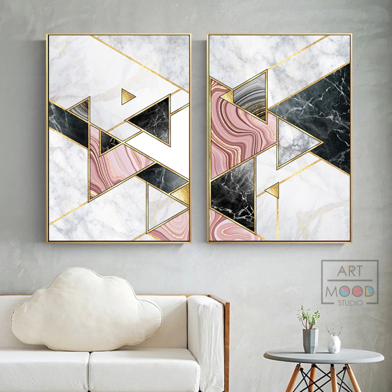 ПАРА ПОСТЕРОВ MARBLE WALL