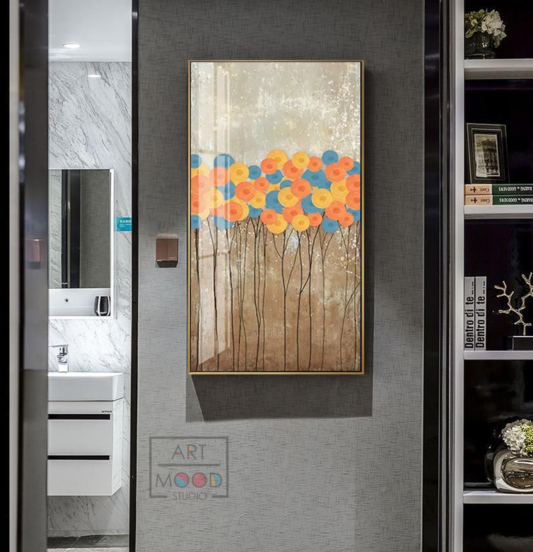 ПОСТЕР АБСТРАКТНЫЕ ЦВЕТЫ