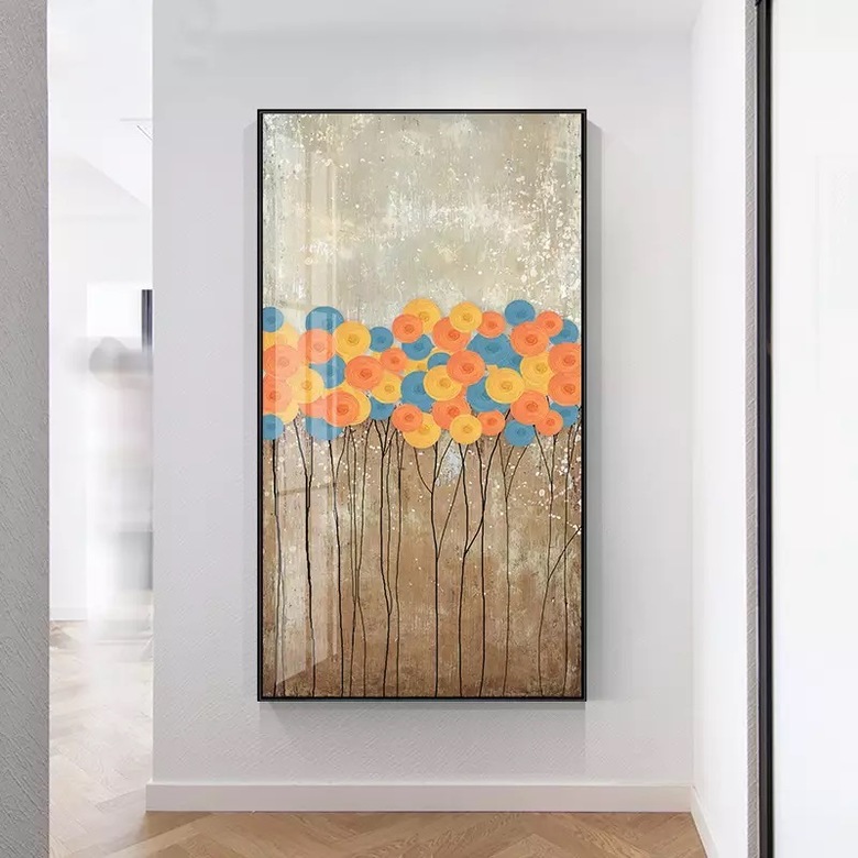 ПОСТЕР АБСТРАКТНЫЕ ЦВЕТЫ