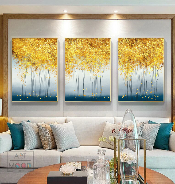 ТРИО ПОСТЕРОВ ABSTRACT WOODLAND