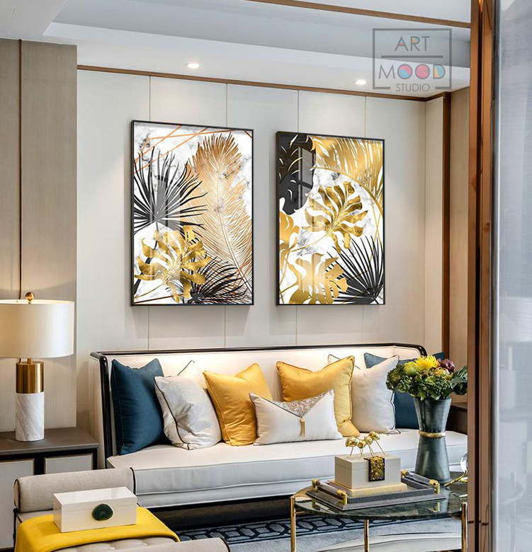 ПАРА ПОСТЕРОВ ЗОЛОТОЙ ЛИСТ