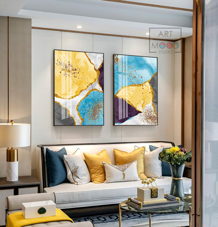 ПАРА ПОСТЕРОВ ABSTRACT MARBLE