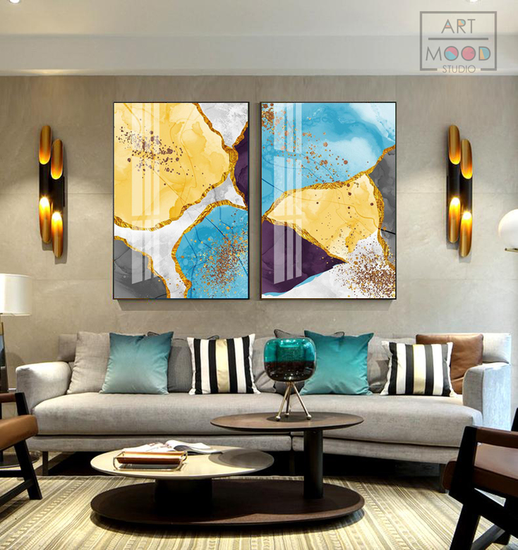 ПАРА ПОСТЕРОВ ABSTRACT MARBLE