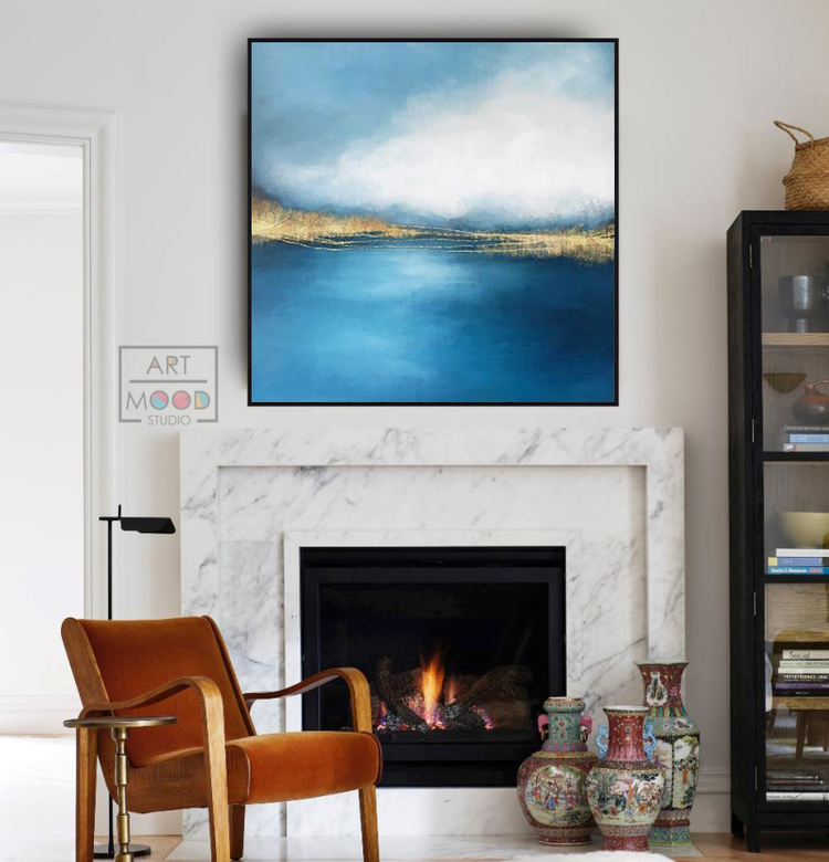 ПОСТЕР АБСТРАКТНОЕ МОРЕ