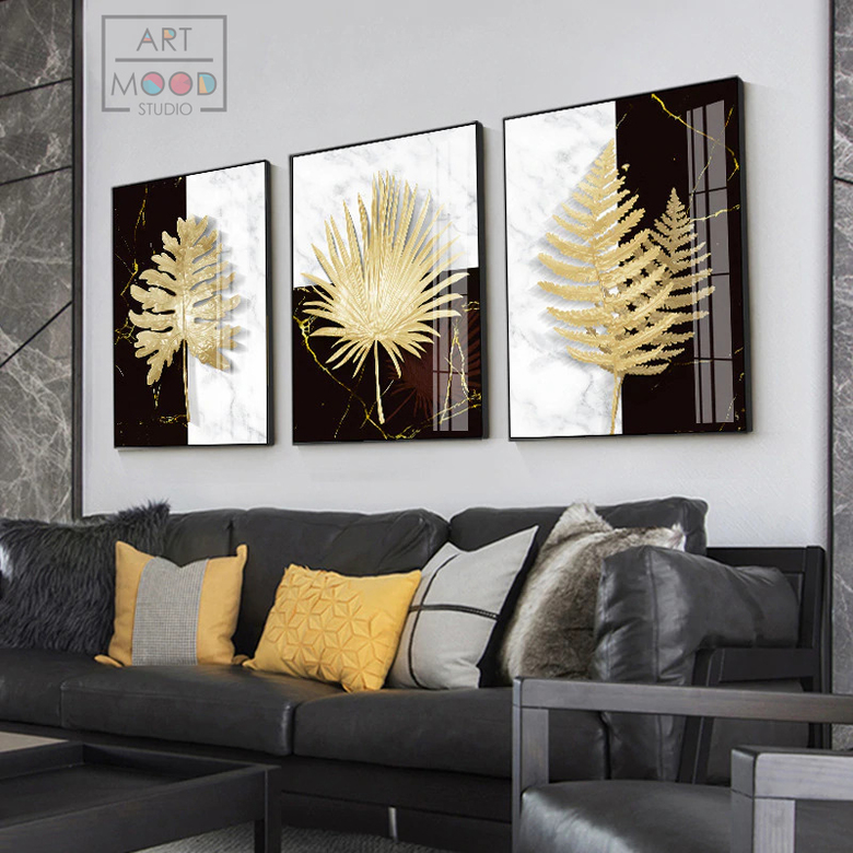 ТРИО ПОСТЕРОВ ЗОЛОТОЙ ЛИСТ