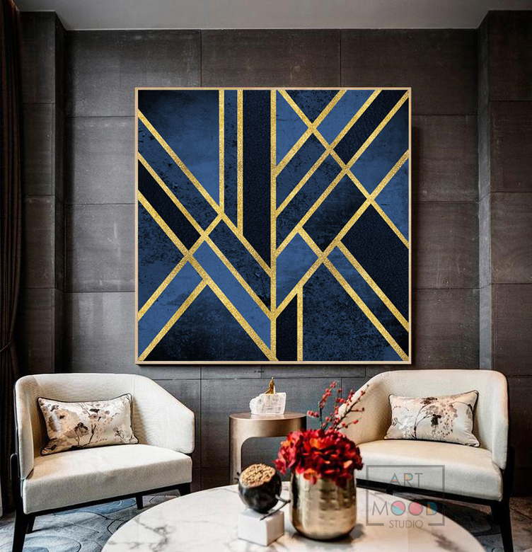 ПОСТЕР BLUE GEOMETRIC