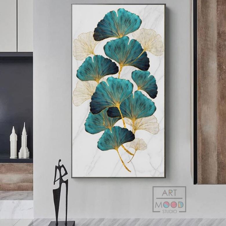 ПОСТЕР ABSTRACT GREEN LEAVES