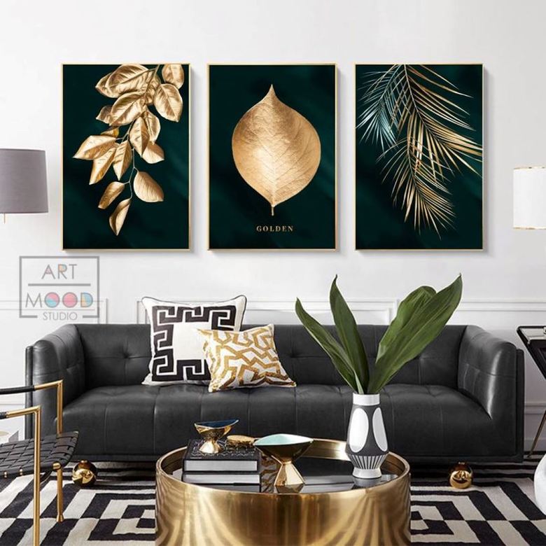 ТРИО ПОСТЕРОВ GOLDEN PLANTS