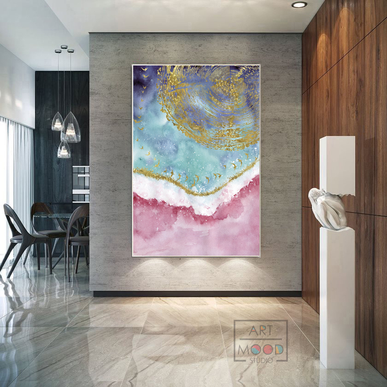 ПОСТЕР GOLD BLUE LAGOON