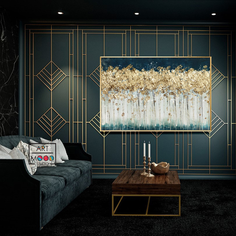 ПОСТЕР АБСТРАКТНЫЙ ЛЕС #2