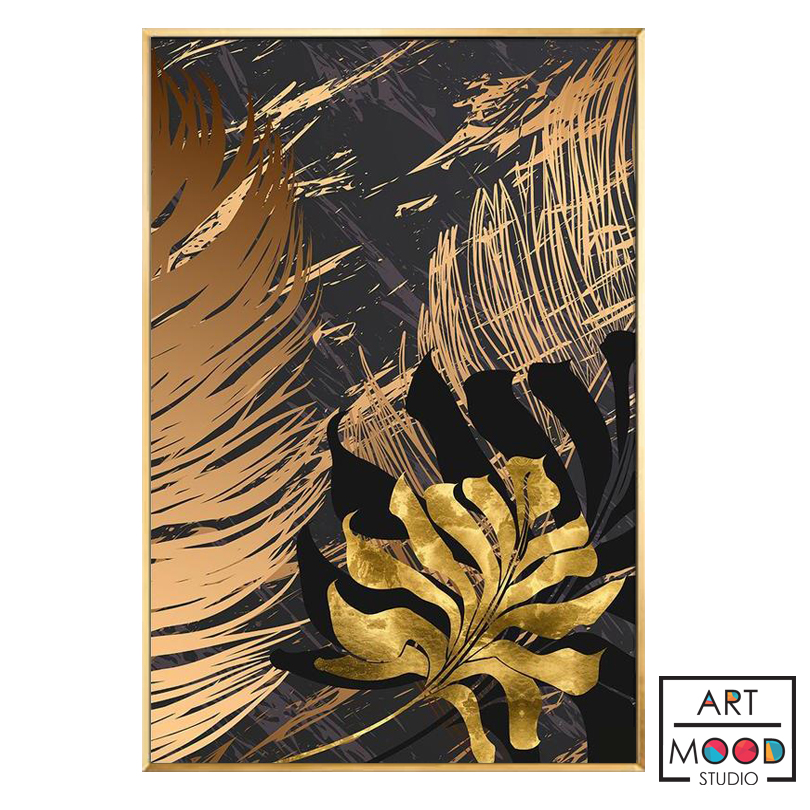 КАРТИНА ЗОЛОТОЙ ЛИСТ 3