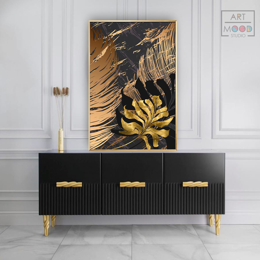 КАРТИНА ЗОЛОТОЙ ЛИСТ 3