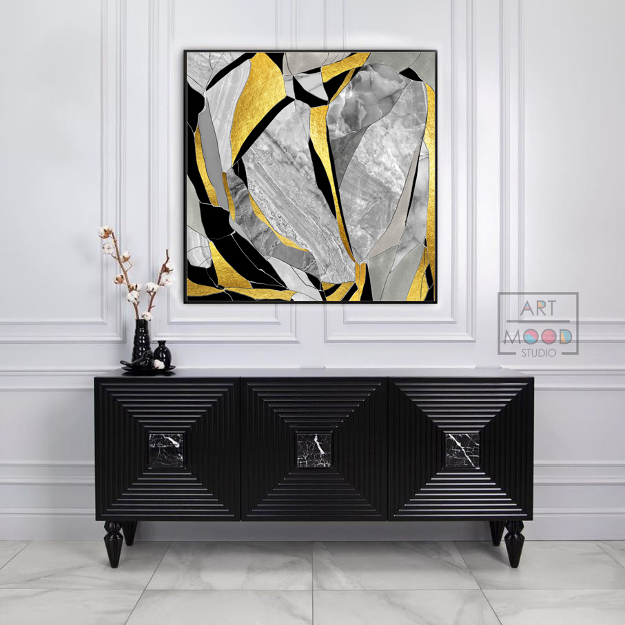 КАРТИНА ABSTRACT GREY