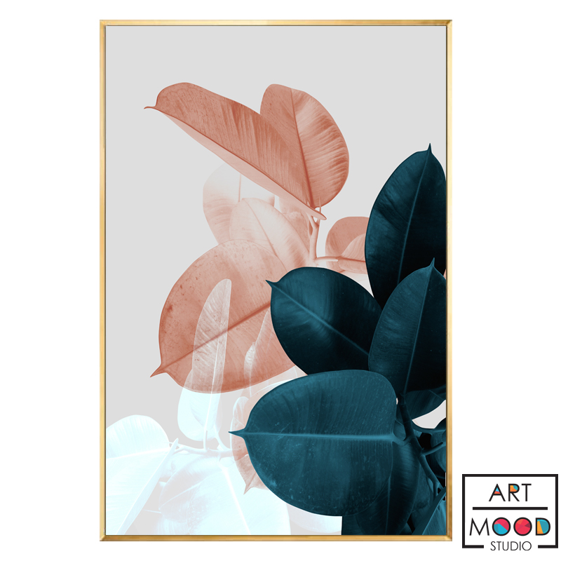 КАРТИНА BLUSH PINK LEAVES