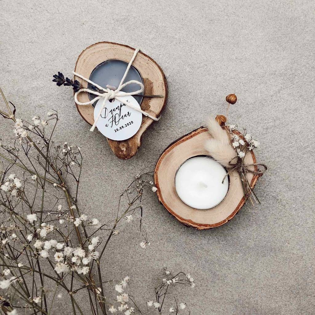 Деревянные подсвечники