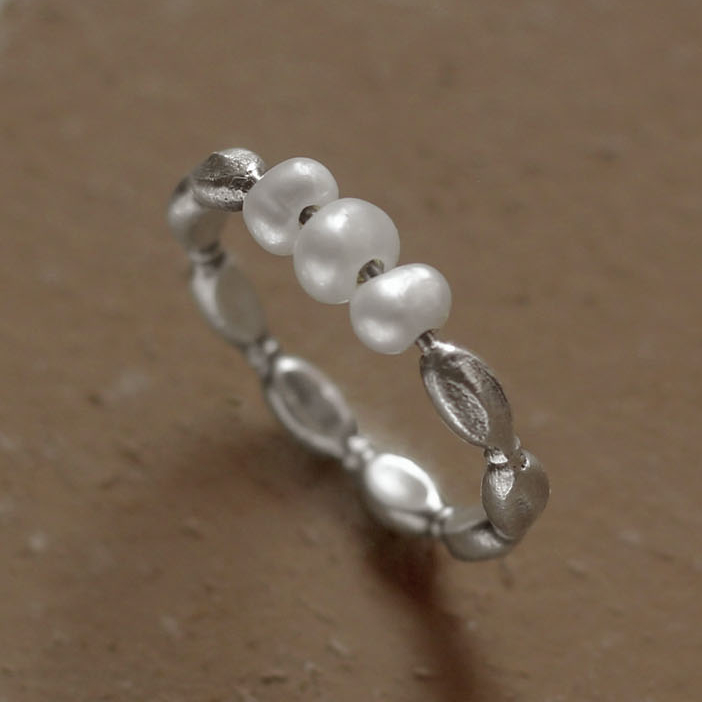 Кольцо с жемчугом - Зерно | Pearl Ring - Grain