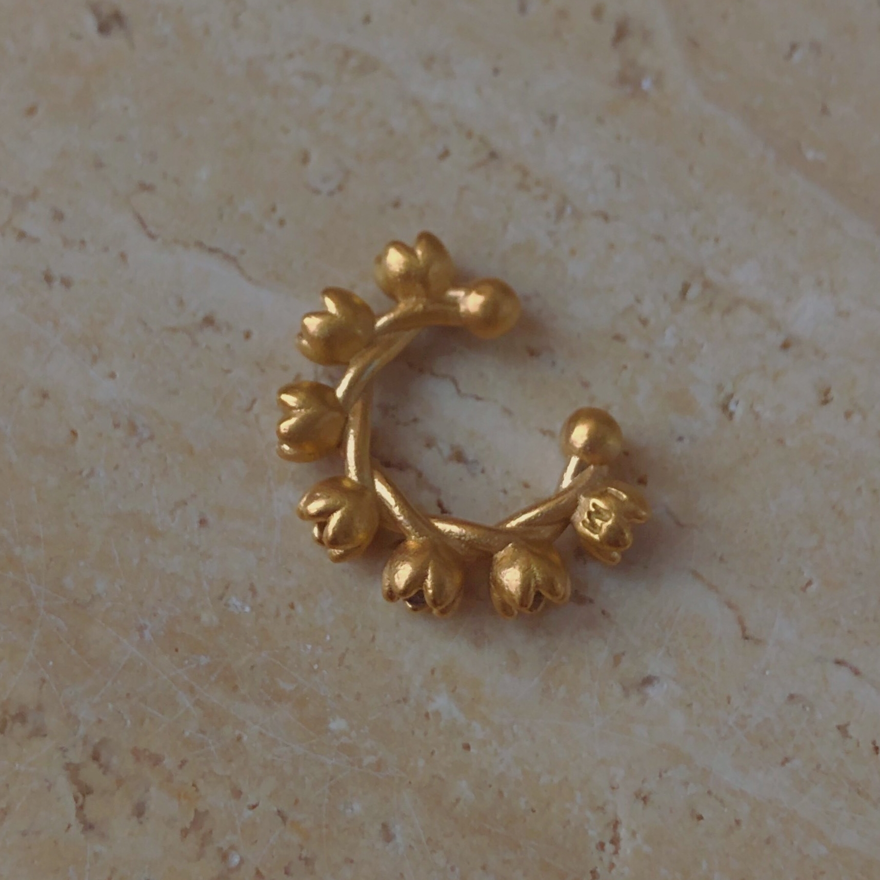 Кафф бутоны позолота