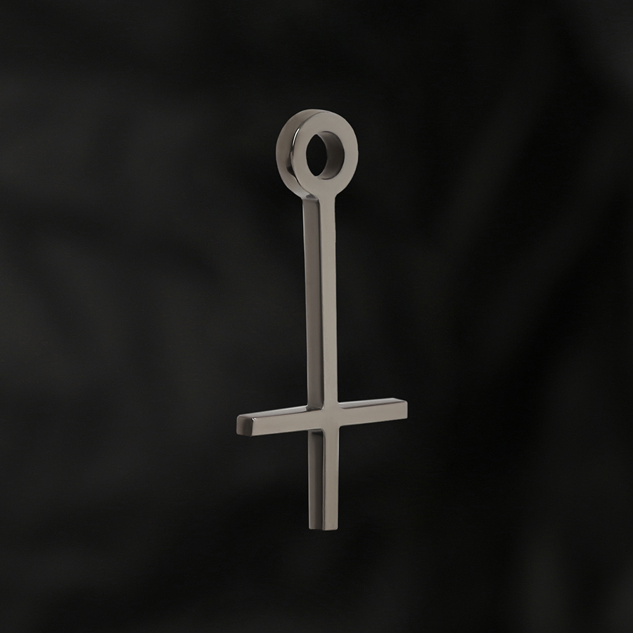 Подвеска Крест v.2 чернёный