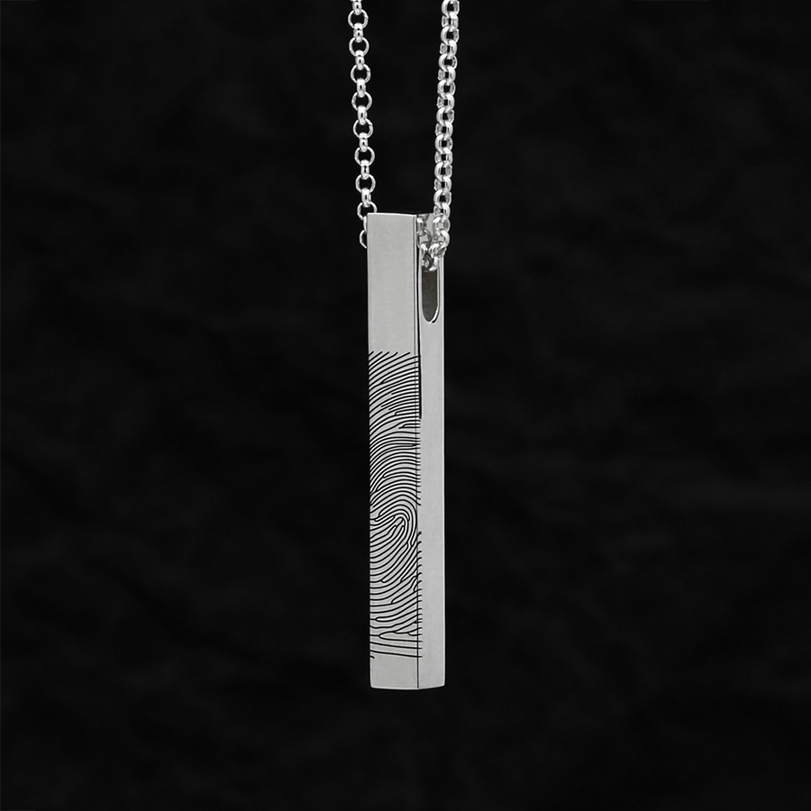 Подвеска "Брусок" с отпечатком