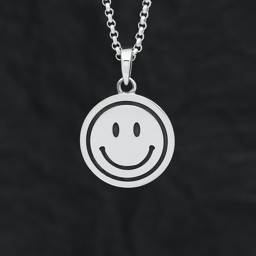 Круглый кулон "Смайл" 2 см