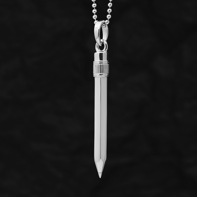 Кулон "Карандаш" с ушком без гравировки