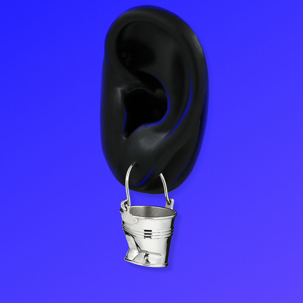 Моносерьга "Ведро"