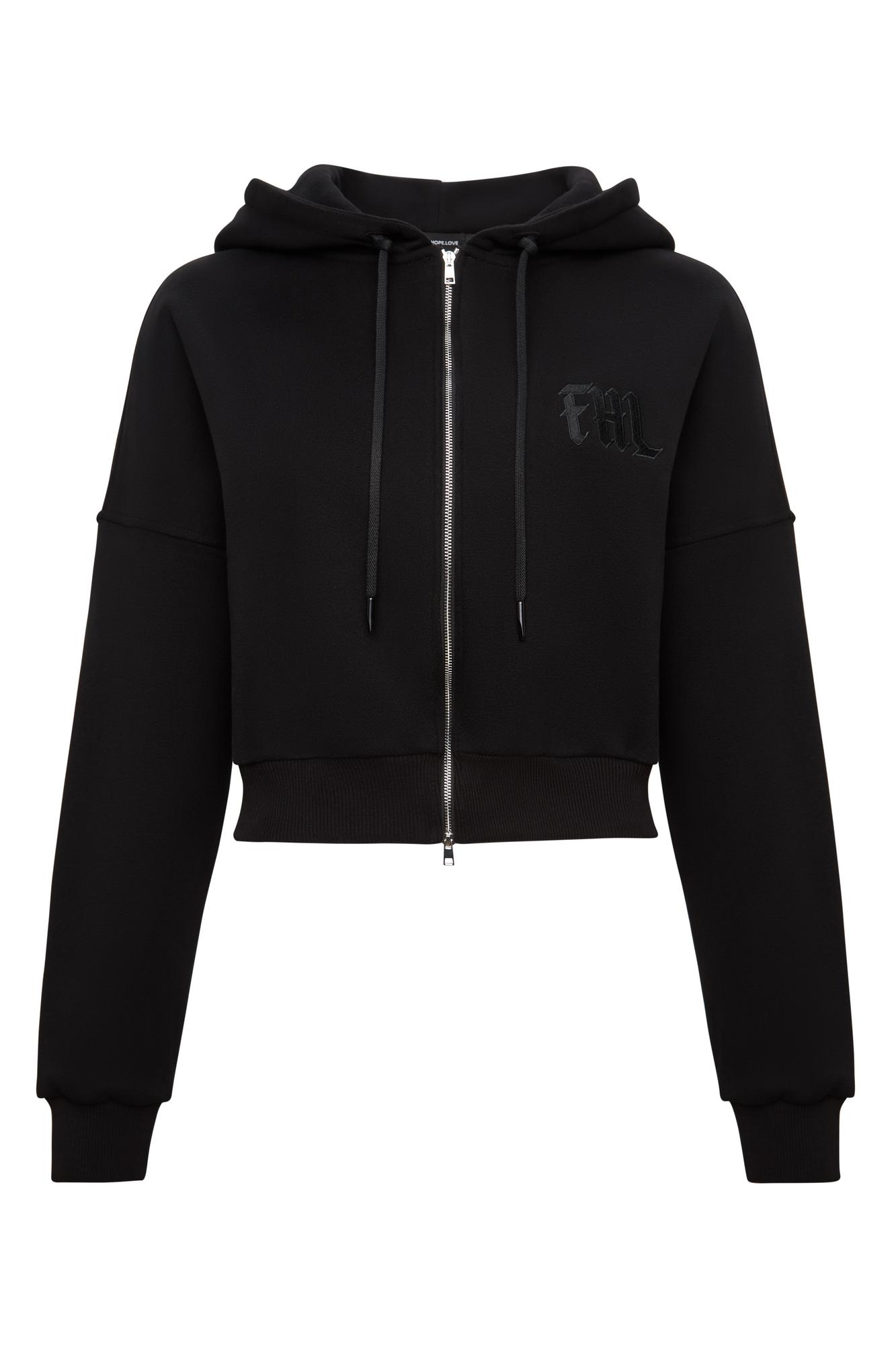 HOODIE peach black