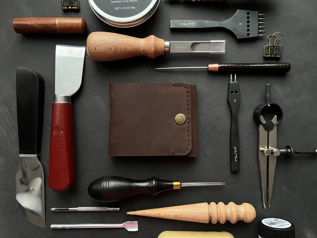 Кошелек в мини формате, коричневый