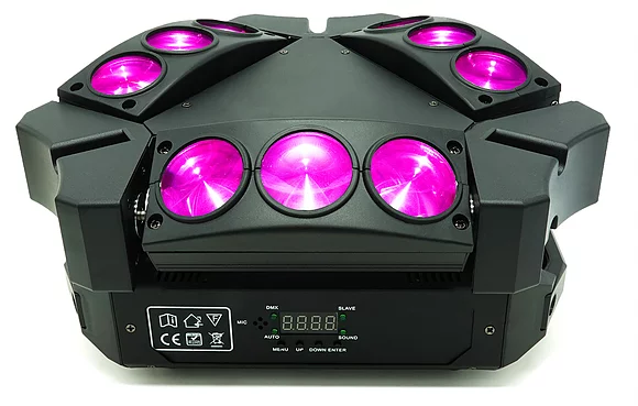 ESTRADA PRO LED MH912 Spider v.2 Светодиодный световой эффект вращающаяся голова с тремя моторизованными панелями 9 х 12W RGBW