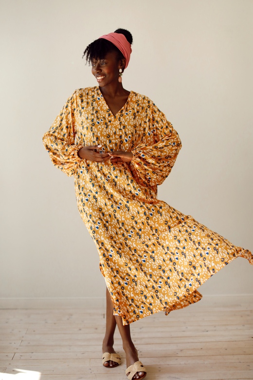 Платье из вискозы "Африка"