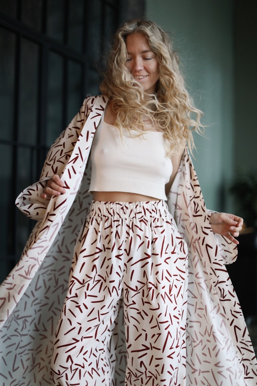 Брючный костюм «Рио» с кимоно