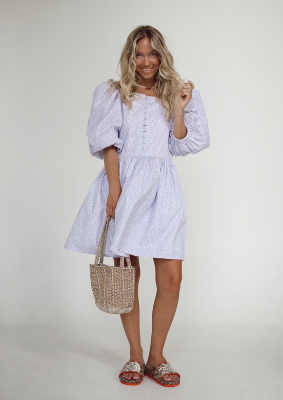 Платье «Мэри»из хлопка лавандового цвета