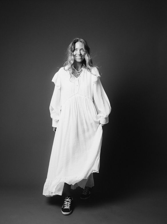 Белое платье «Sunny Queen» в длине maxi