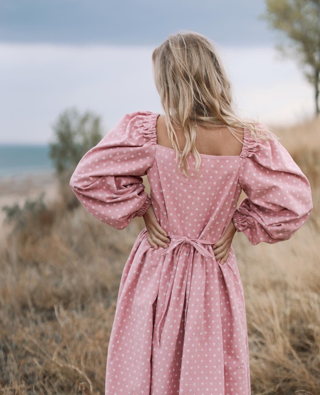 Платье «Мэри» midi из мягкой фланели