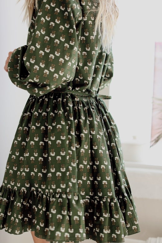 Платье «Прованс»  в длине мини из поплина с принтом