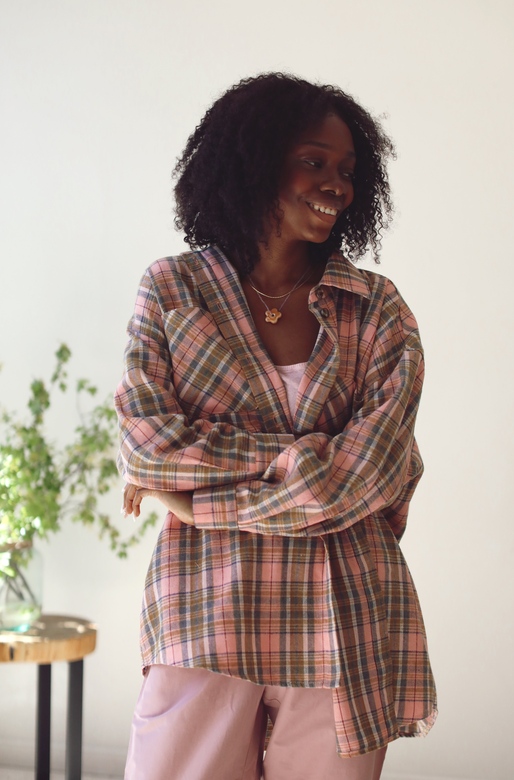 Рубашка в клетку “Pink”