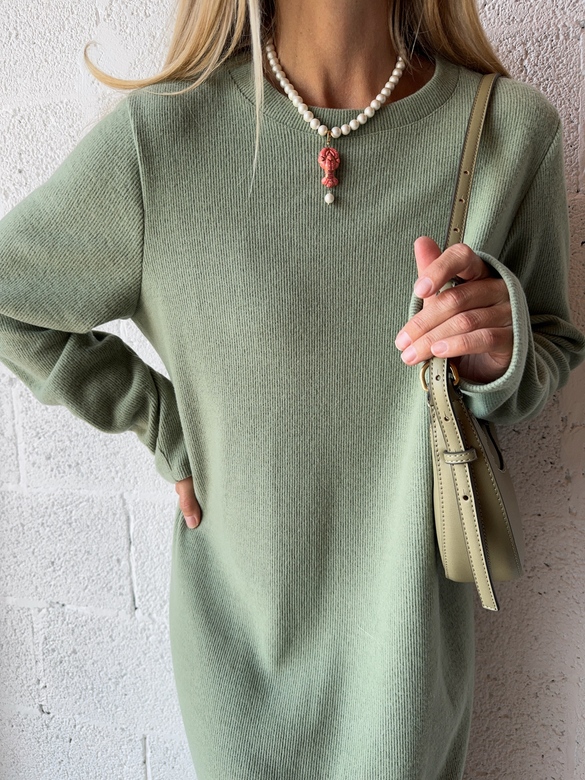 Платье «Simple” olive