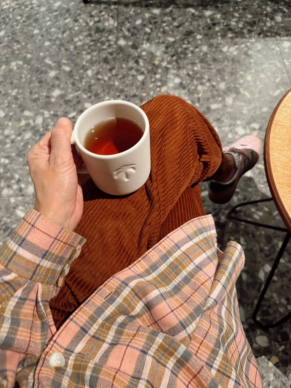 Брюки из вельвета шоколадного цвета