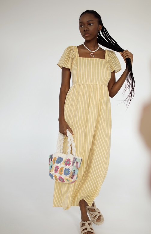 Платье "Aisha" lemon color ( midi)