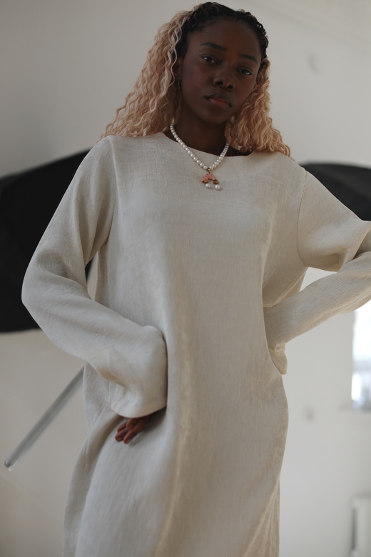 Платье «Simple” цвет пломбир