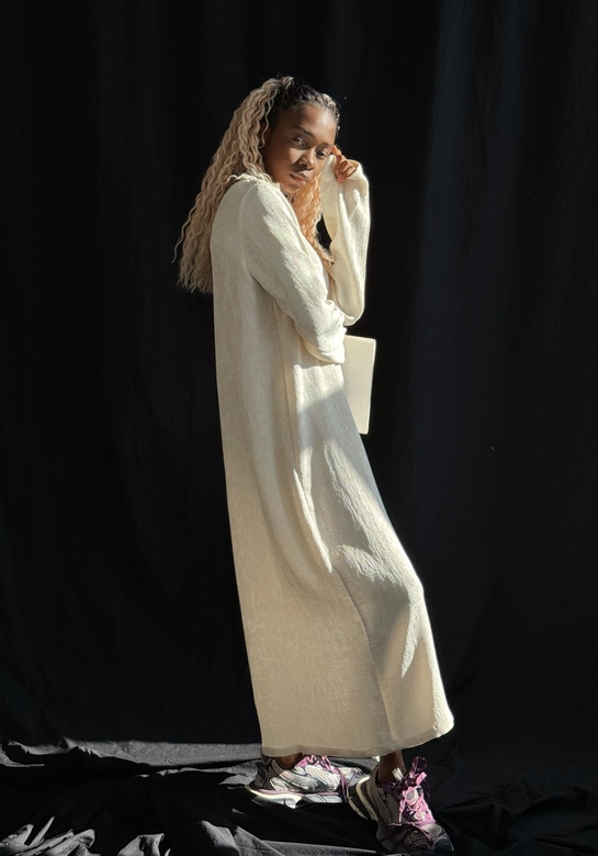 Платье «Simple” цвет пломбир