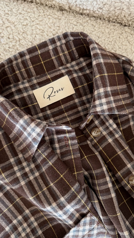 Рубашка в клетку  “Chocolate”
