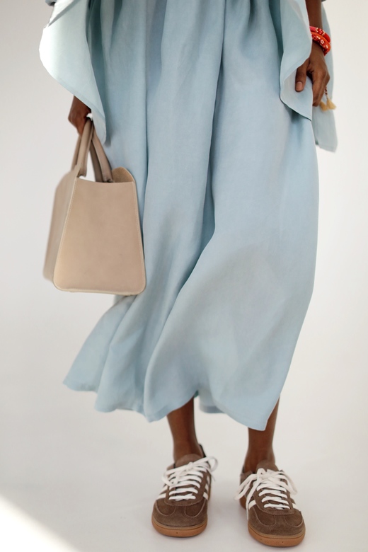 Юбка из купры Starlight Blue color