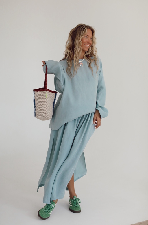 Юбка из купры Starlight Blue color