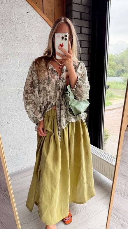 Юбка из купры Savannah Green color